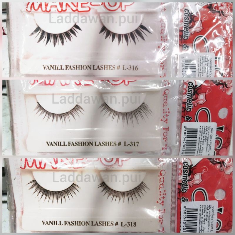 ขนตา VANILL # L-316,L-317,L318 ก้านนิ่ม ไม่หนักตา
