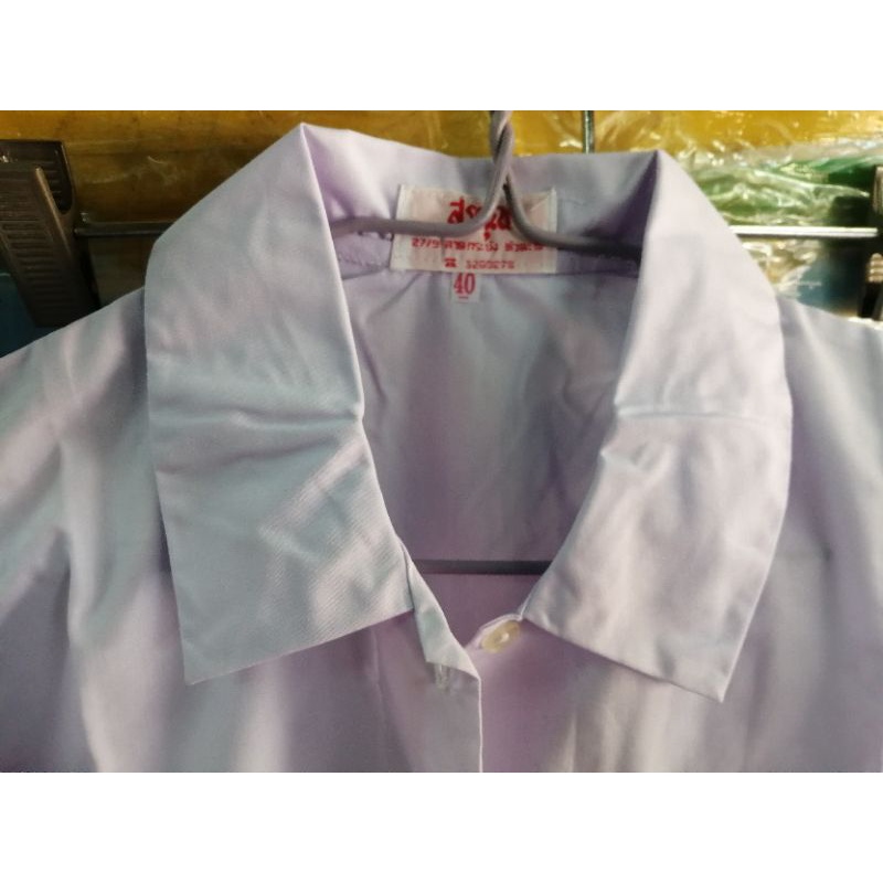 เสื้อนักเรียนหญิงคอบัวแหลมแขนยาวเอวจั้ม รูปที่ 2