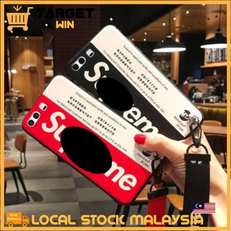 IPhone 6 6s 7 8 Plus iPhone X Fashion Premium Cover Case Dengan Strap Lanyard Casing Fon