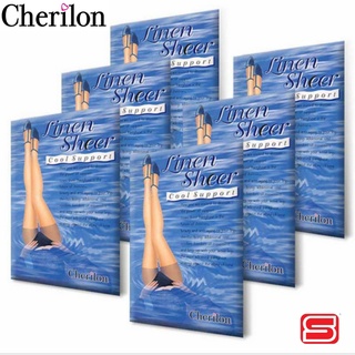 2 คู่ Cherilon Linen Sheer Support ถุงน่องเชอรีล่อน เนื้อลินินเชียร์ เรียวขาสวย บางกระชับ ใส่สบาย ระบายเหงื่อเร็ว มี 12