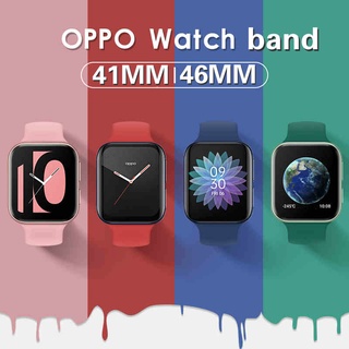 Silicone Watch Strap For Oppo Watch 41mm 46mm Watchband Colorful Wristband Sport Band Bracelet