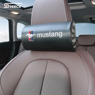 Sieece สำหรับ Ford Mustang หมอนรองคอในรถ หมอนรองคอในรถยนต์ คาร์บอนไฟเบอร์ หมอนรองคอรถยนต์ หมอนในรถ หมอนลองคอรถยนต์ ที่รองคอในรถ หมอนรองคอเด็กคาร์ซีท แต่งรถภายในรถยนต์