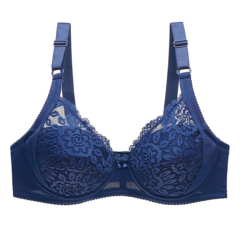 Push Up Bra Jumbo Ultra Thin Sexy Brocade Wire Size 38 - 44 Cup D - DD/E UW 8033