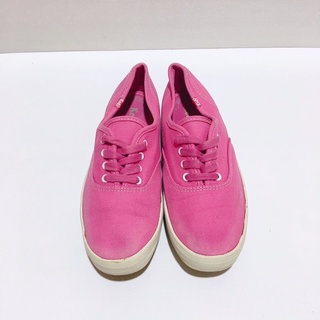 Kedsผ้าใบแฟชั่นสตรีทสีชมพูหวาน