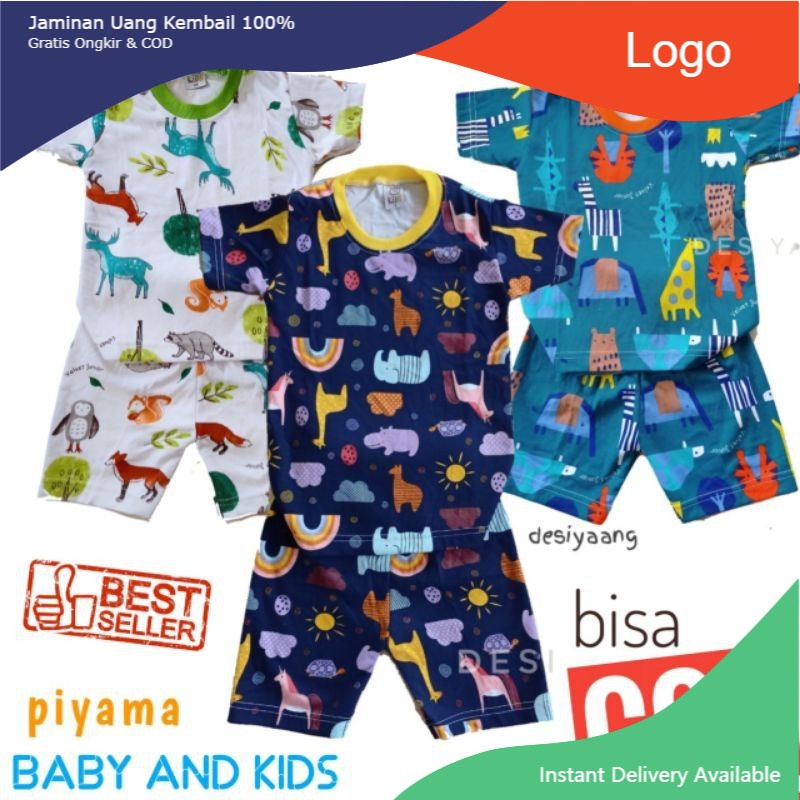 Qkids Suit Size M (4-6th) กางเกงขาสั้นแขนสั้น