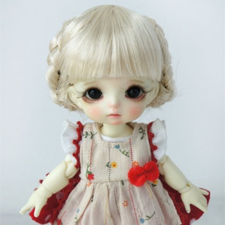 【BJD Wig】วิกผมตุ๊กตา BJD 4-12 นิ้ว 1/3 1/4 1/6 1/8 BJD Blythe ob11 หลายสี (JD156)