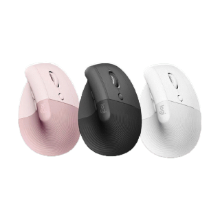 Logitech Lift Vertical Ergonomic Wireless Mouse Bluetooth (เมาส์ไร้สายเสียงเงียบเชื่อมต่อบลูทูธ รูปทรงแนวตั้ง ลดอาการปวดข้อมือ ขนาดพกพา ใช้ได้ทั้ง MAC และ Window)