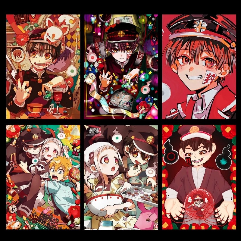 【Pm】ชุดงานปักครอสติชเม็ดบีดทรงเพชร 5D DIY Jibaku Shounen Hanako-kun Hanako-kun สําหรับตกแต่งบ้าน 卡通 5244