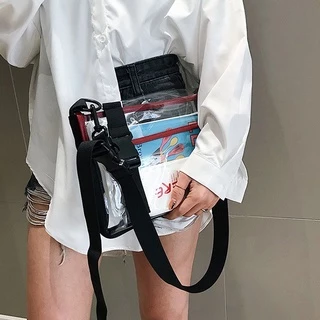 bag_1(BAG1790) กระเป๋าสะพายข้างพลาสติกใส FASHION