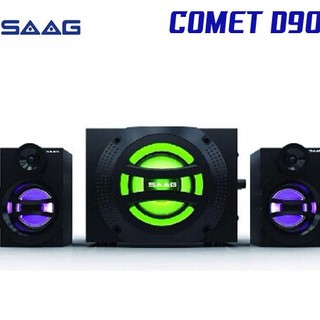 SAAG D90 COMET SPEAKER 5W+3Wx2 BLUETOOTH USB/AUX/FM/SD (2.1) SAAG COMET (D90) USB