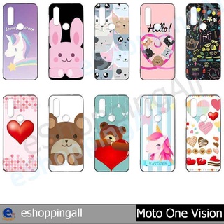 เคส moto one vision ชุด 2 เคสมือถือกรอบยางลายการ์ตูน กรอบมือถือพร้อมส่งในไทย