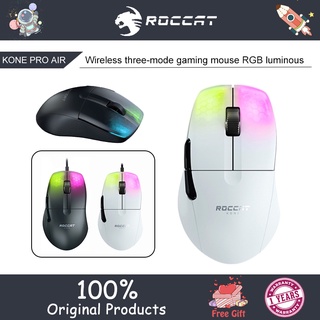 Roccat KONE PRO AIR เมาส์เกมมิ่งไร้สาย สามโหมด ชาร์จได้ RGB เรืองแสง