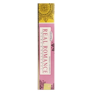 Natural Efe  Indian incense sticks - DEEPIKA Real Romance ธูปหอม เรียลโรแมนซ์ 15g