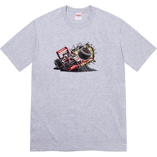 เสื้อยืด Supreme FW21 Crash Tee Heather Grey ใหม่พร้อมส่ง ของแท้