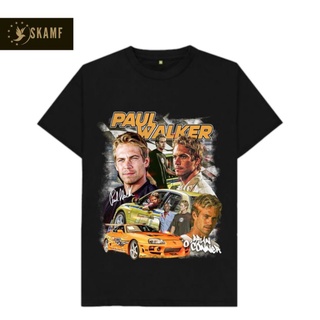 เสื้อยืดผ้าฝ้ายพิมพ์ลายขายดี Skamf - เสื้อเชิ้ต PAUL WALKER | เสื้อกระจาย | เสื้อเชิ้ต ขนาดใหญ่ | เสื้อเชิ้ต Nascar