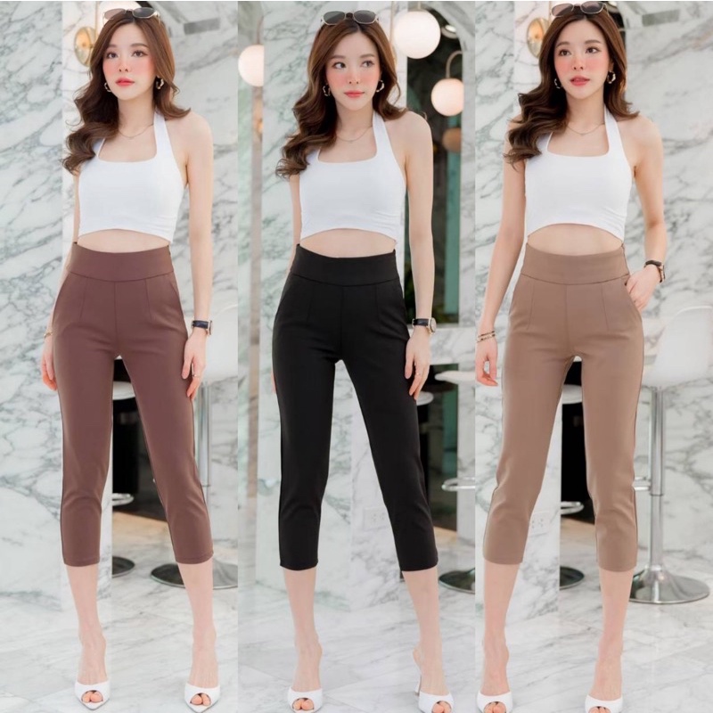 ผ้าโรเชทแท้8ส่วนซิปข้างพร้อมส่งS-XXXL