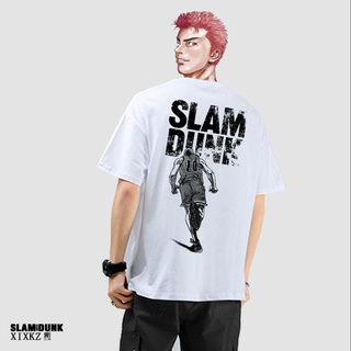 เสื้อยืดแขนสั้น ผ้าฝ้ายแท้ พิมพ์ลายดอกไม้ Slam Dunk แฟชั่นฤดูร้อน 22 ชิ้น