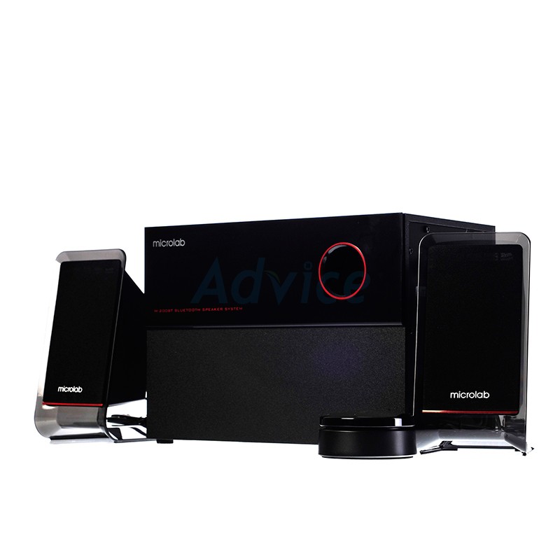 (2.1) MICROLAB Bluetooth (M200) Black | Shopee Thailand