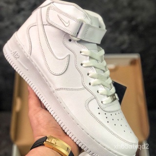 Nike Air Force 1 all-white High Top Sneakers pure white Air Force One Premium