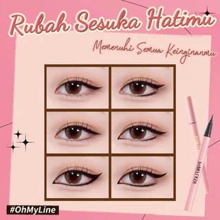 Pinkflash Ohmypinkflash Ohmyline ดินสอเขียนขอบตา สีน้ําตาลดํา กันน้ํา ติดทนนาน 2 สี