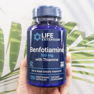 เบนโฟติเอมีน Benfotiamine with Thiamine 100 mg 120 Vegetarian Capsules (Life Extension®)