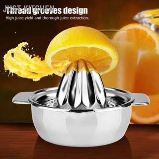 Just Kitchen Stainless Steel Manual Juicer Fruits Squeezer Orange Lemon Juice Extractor Hand Press