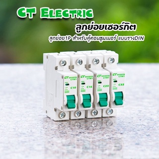 ลูกย่อย ลูกเซอร์กิตเบรกเกอร์ CT Electric 1Ploe สำหรับตู้แบบรางDIN 10A,16A,20A,32A