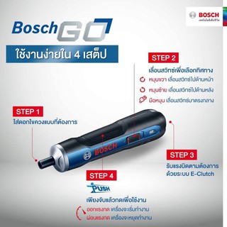 Bosch GO ไขควงไร้สาย สีน้ำเงิน