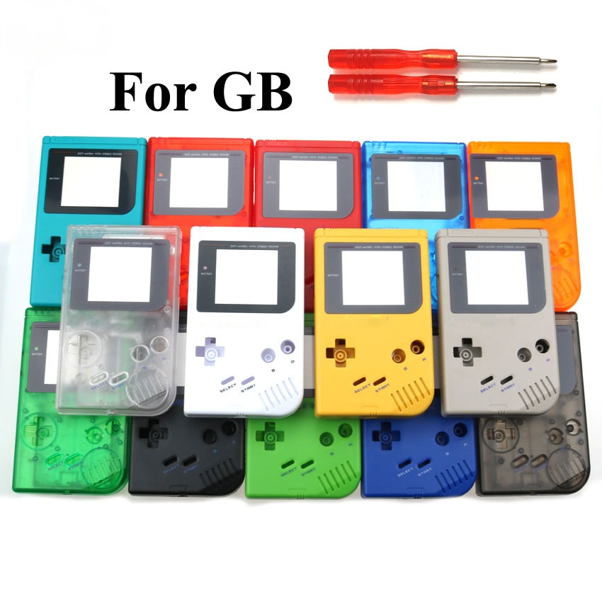 Full Housing Shell Cover Case Pack พร้อมไขควงสําหรับ Gameboy Classic GB DMG-01 Repair Part
