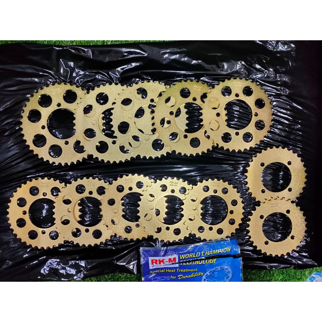 RKM / SSS LC Sprocket 415 สีทอง สําหรับ YAMAHA 135LC / Y125 / RXZ / Y100 / Y110 / SRL110 RK-M RK