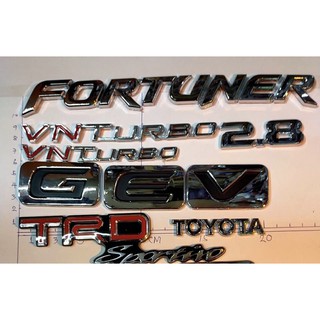 โลโก้ติดท้ายรถยนต์Toyota Fortunerราคาต่อชิ้น