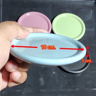 ถ้วยอาหารเซรามิก ขอบเตี้ย ชามอาหารเต่า  สัตว์เลื้อยคลาน  ( คละสี ) ขนาด 1x10 cm.( คละสี ) ขนาด 1x10 cm.