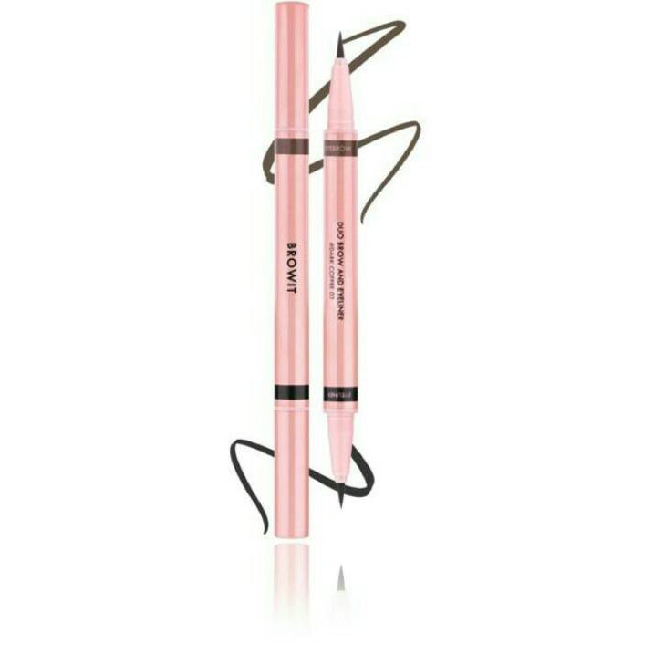 Browit by NONGCHAT DUO BROW AND EYELINER 0.35 ml+0.2ml บราวอิท ดูโอ้ บราวแอนด์ อายไลน์เนอร์