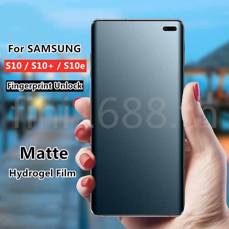 Matte Frosted Film ฟิล์มไฮโดรเจล เหมาะสำรับ SAMSUNG S10/S10 Plus/S10e/S10 5G ฟิล์มนุ่มใหม่ คุณภาพสูง อุปกรณ์กันรอยหน้าจอ ฟิล์มไฮโดรเจล กันรอยหน้าจอโทรศัพท์ สำหรับ Samsung Galaxy S10 / Galaxy S10+