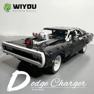 ชุดของเล่นตัวต่อ Doms Dodge Charger สําหรับเด็ก 42111 1077 ชิ้น เข้ากันได้กับ lego