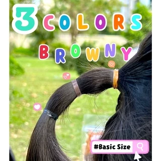 Uniband หนังยางรัดผม ไม่กินผม ไม่ดีดขาดง่าย TPU Basic Size : Browny