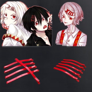 กิ๊บติดผมคอสเพลย์ Tokyo Ghoul Juzo Suzuya Kagerou Project Tateyama Ayano สีแดง 5 ชิ้น ต่อล็อต