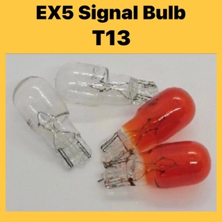 [ 1 ชิ้น ] หลอดไฟสัญญาณไฟเลี้ยว หนัง Pu ใส สีส้ม สําหรับ HONDA EX5 RGV 12V10W (T13) EX5 DREAM T13 MENTOL BULB 12V 10W