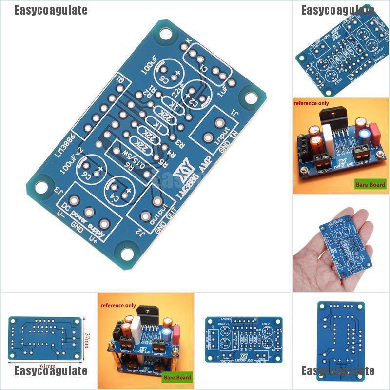 เครื่องขยายเสียง 20-28V 68 W Lm 3886 Tf Hifi Parallel Pcb แผ่นโมดูลการเชื่อมต่อ