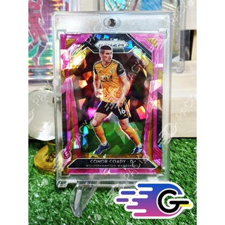 การ์ดนักฟุตบอล 2020-21 Panini Prizm Premier League Retail Pink Ice conor coady #138 wolf (แถม Topload+teambag)