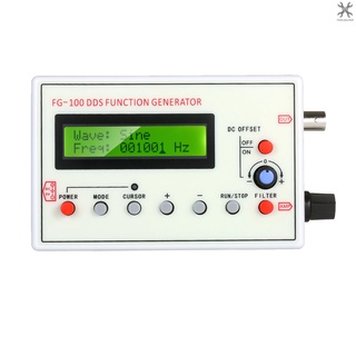 [Toolhelper] เครื่องกําเนิดสัญญาณ 1HZ-500KHZ FG-100 DDS ทรงสี่เหลี่ยม ECG ส่งสัญญาณรบกวนความถี่