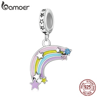 Bamoer Sterling 925 Silver Dreamy RainBow Shape Charm SCC2074