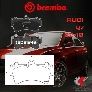 ผ้าเบรคหน้า BREMBO CAYENNE 955 (3.2 3.6 4.5 4.8Turbo) จาน 350mm, Audi Q7 ปี 02-10 (P85065B/C)