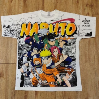 NARUTO BOOTLEG OVERPRINT CARTOON เสื้อลายการ์ตูน เสื้อวง เสื้อทัวร์