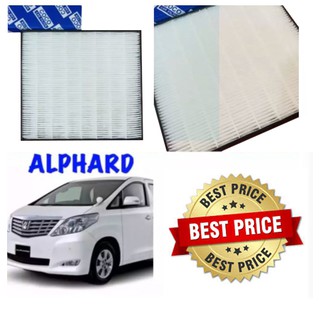 HEPA Filter Air กรองแอร์HEPA เกรดพรีเมี่ยม ฟิลเตอร์ โตโยต้า อัลพาส Toyota Alphard ANH20 (กรอง pm2.5 ได้)