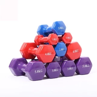 ดัมเบล1/2/3/4kg ดัมเบลยาง Dumbbells สำหรับลดไขมันต้นแขน ออกกำลังกาย ฟิตเนส ยางกันกระแทกดัมเบลยกน้ำหนัก