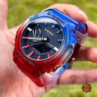 G-Shock Pepsi Mod จากรุ่น GA-2110ET ของแท้ รับประกัน 1 ปี