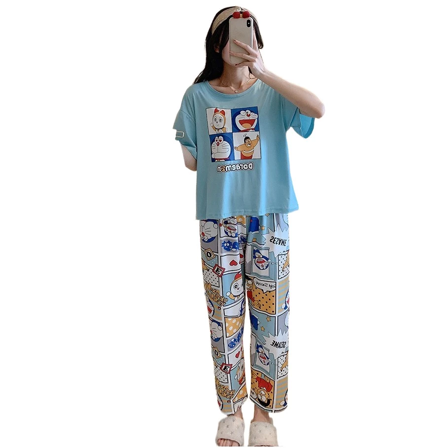 ♨❃พร้อมส่ง ชุดนอน เชตชุดนอน 3 ชิ้น ชุดนอนลายการ์ตูน เชตชุดนอน ชุดนอนผู้หญิง ชุดนอนไม่ได้นอน ผ้านิ่มเด้ง👖