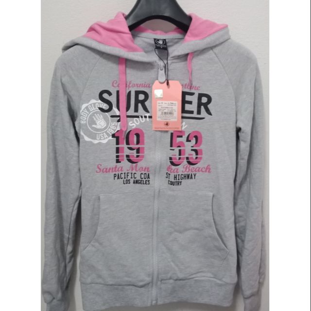 เสื้อแขนยาว Body Glove สีเทา   size S (Hoodies)