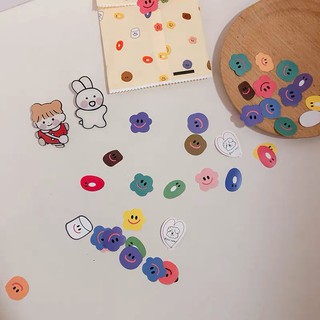 พร้อมส่ง สติ๊กเกอร์ DIY ลาย emoji mood 110 ชิ้น